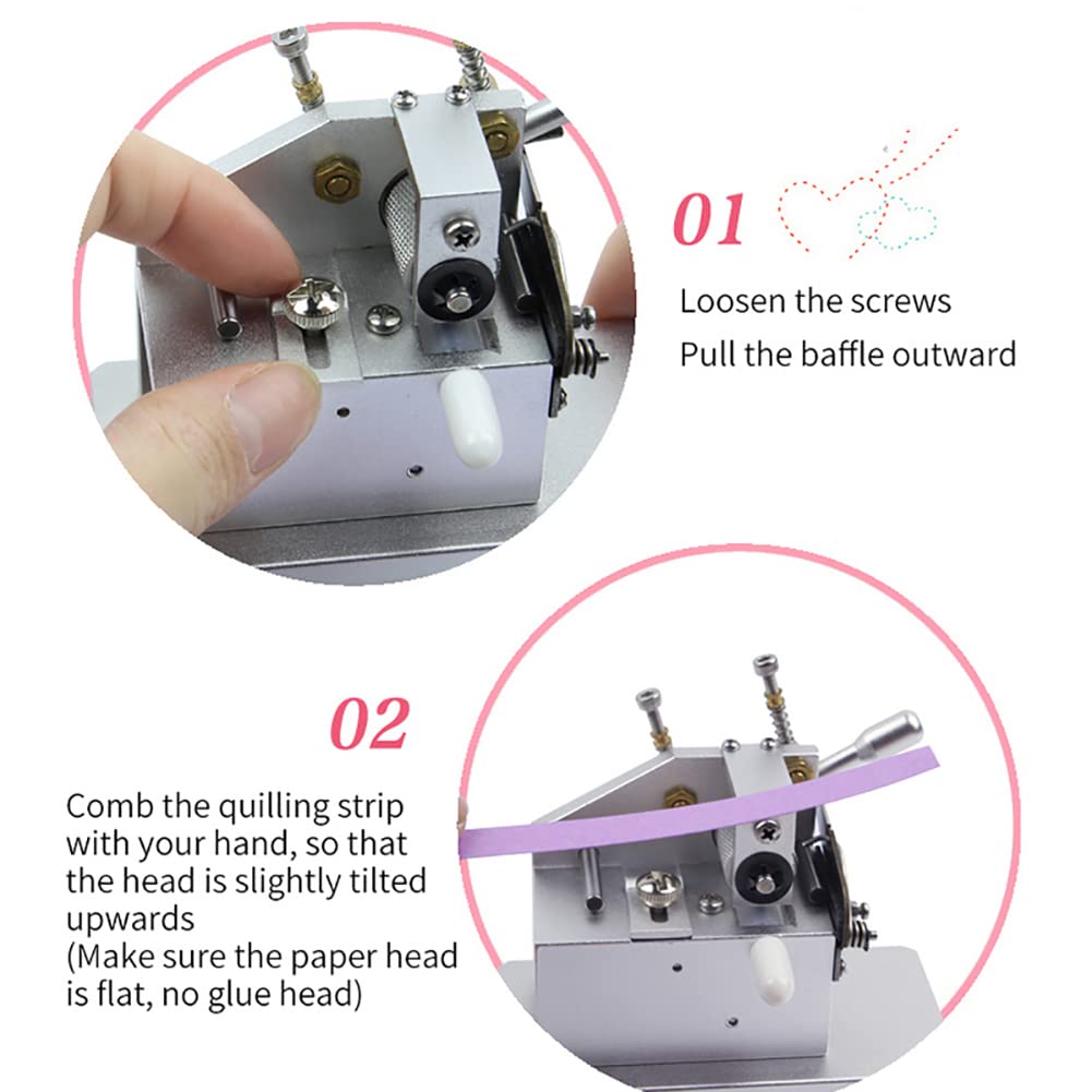 Fringer Cutting Machine - Macchina per quilling manuale fai da te per realizzare nappe e rotoli di fiori, artigianato unico fatto a mano, per scrapbooking - Fringer manuale per quilling