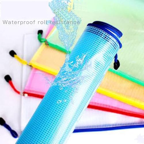 Miniatura 4 de Bolsa de almacenamiento de documentos, tamaño A6, tamaño A6, tamaño pequeño, bolsa de malla con cremallera, bolsas impermeables con cremallera,