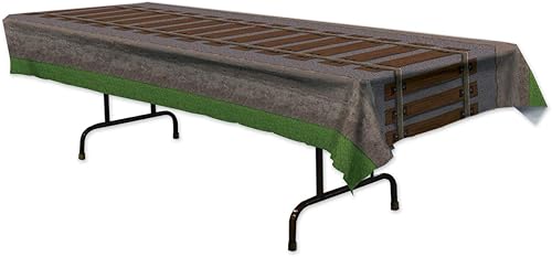 Mantel de plástico Railroad Track - 1 unidad