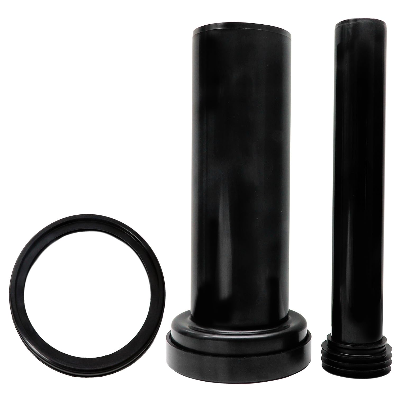 Juego de conectores para tanque de inodoro con tubos extendidos, compatible con Geberit 152.441.46.1, piezas de repuesto para inodoro con material HDPE, fácil instalación
