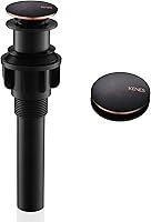 Vista 17 de KENES Conjunto de tapón de drenaje para lavabo de baño con varilla de elevación, drenaje de lavabo de níquel cepillado con desbordamiento, conjunto