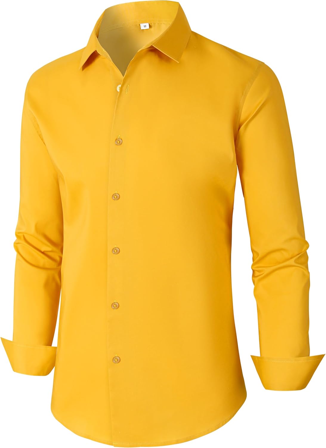 BBIBBI Mens Dress Shirts for Men Long Sleeve Wrinkle Free Button Down Shirt Formal Business Casual Shirts