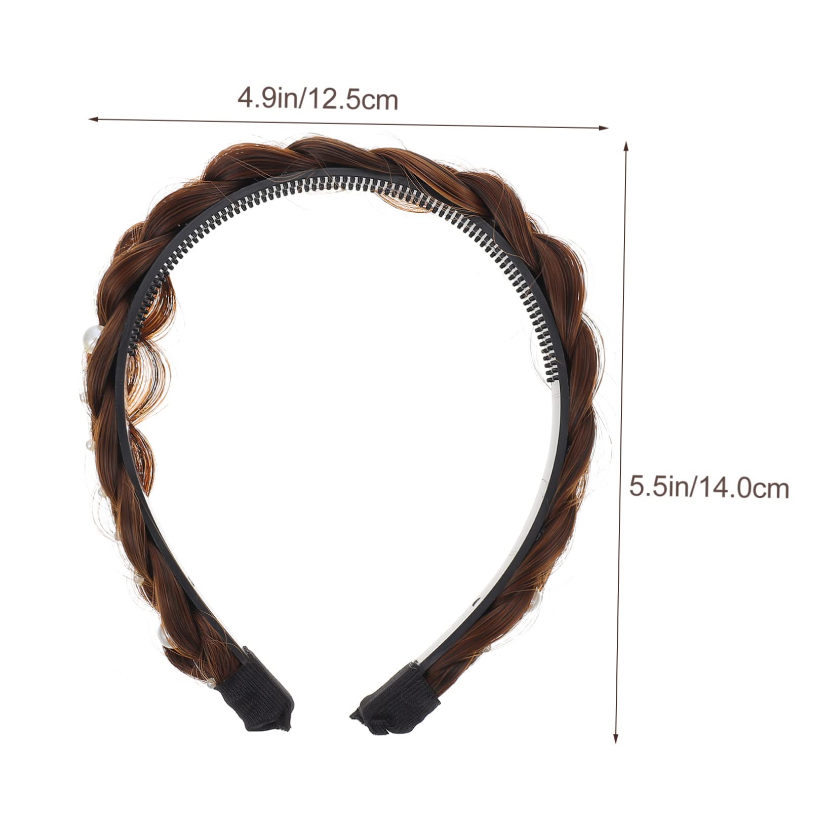 Baluue 5stücke Haardesign Haarband Für Damen Rutschfestes Dekoratives Haaraccessoire Einem Einfachen Stil Für Festivals Partys Und Alltag Mit Zopf-design