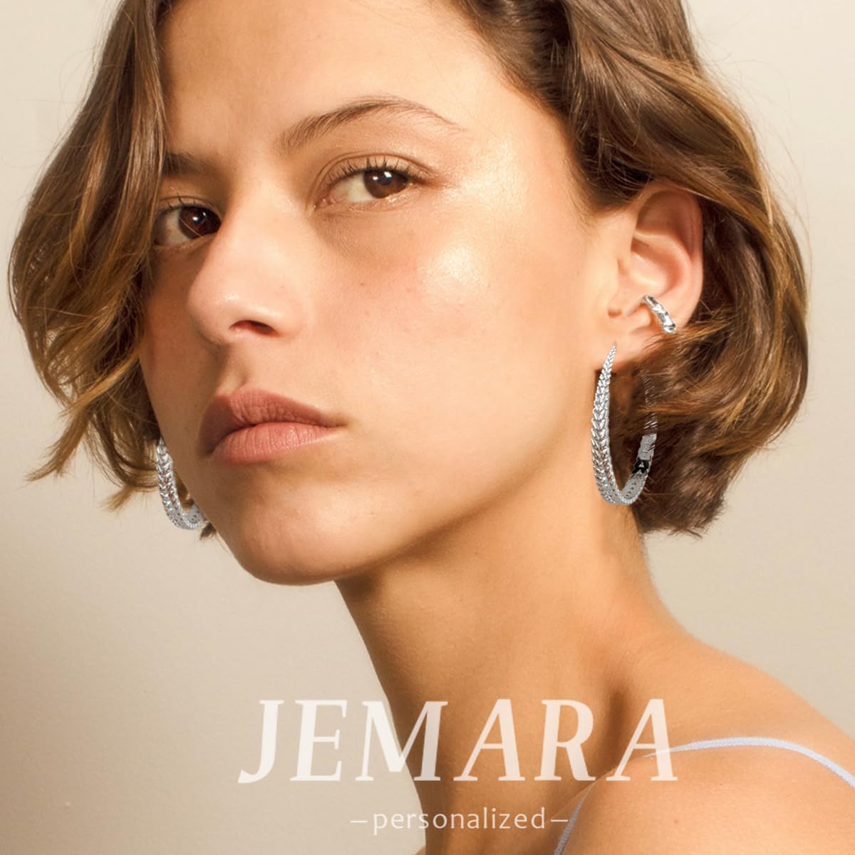 Silver Hoop Earrings for Women Hypoallergenic 925 Sterling Silver Post Hoop Earrings Lightweight Thick Large Silver Hoop Earrings 30/40/50MM - Image 5