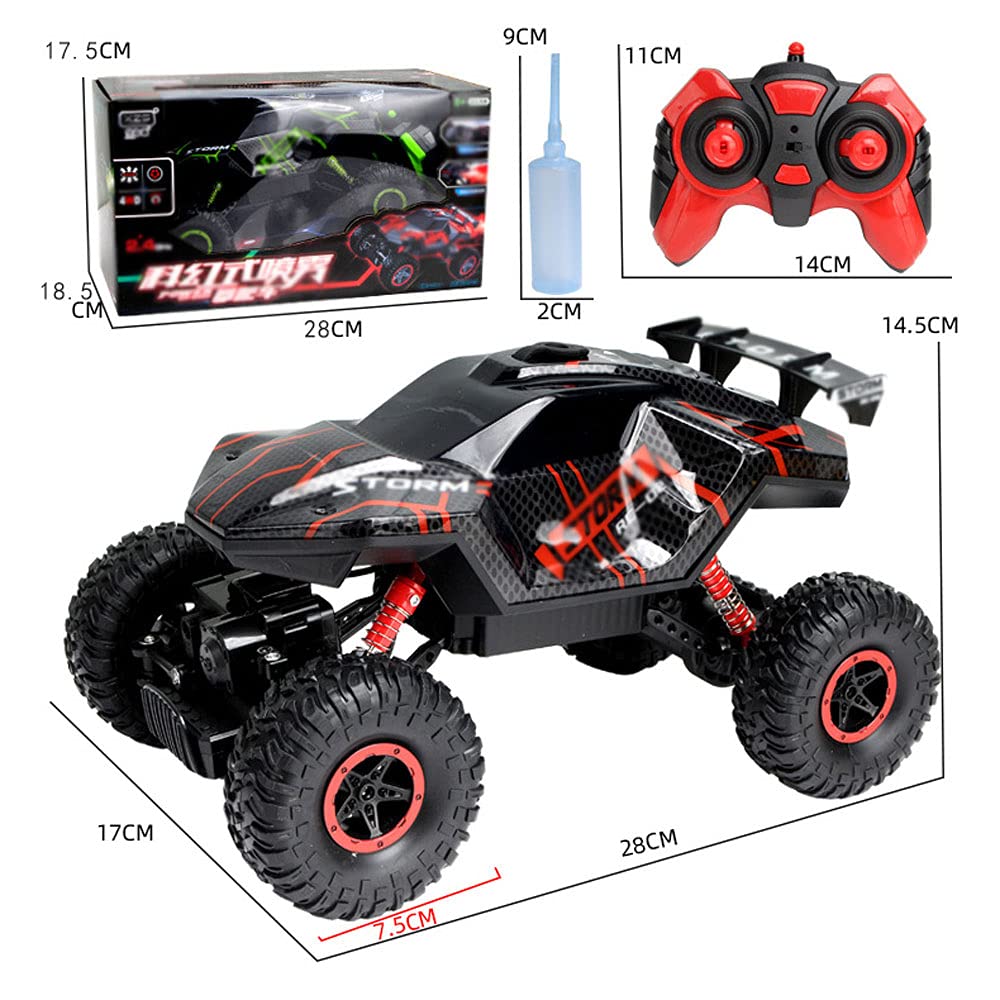 Rower Samochodowy Rc Z Napędem Na 4 Koła Atv Z Nadwoziem Z Pvc, Kolorowymi światłami I Funkcją Sprayu, Niezależnym Systemem Zawieszenia Do Zabawy W Terenie (Blue)
