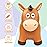 EVERICH TOY Inflatable Bouncy Animals Hopper and Horse for Toddlers, Bouncy Animals for Toddlers Ride on Jumping Bounce Toys, Birthday Gift for 18 Months 2 3 4 5 Year Old