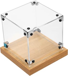 Zerodeko Dust Cover Display Box Glass Cube Display Action Figure case Figurine Display case Figure Display case Clear Statue Stand Plastic Shot Glass Model Display Case China Acrylic Mini