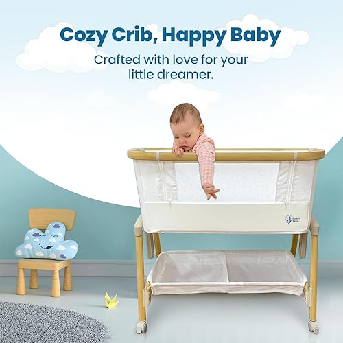 Miniatura 8 de Moisés para bebé, cuna portátil para recién nacidos, bloqueo automático ajustable de 7 alturas, con ruedas, colchón suave y malla transpirable