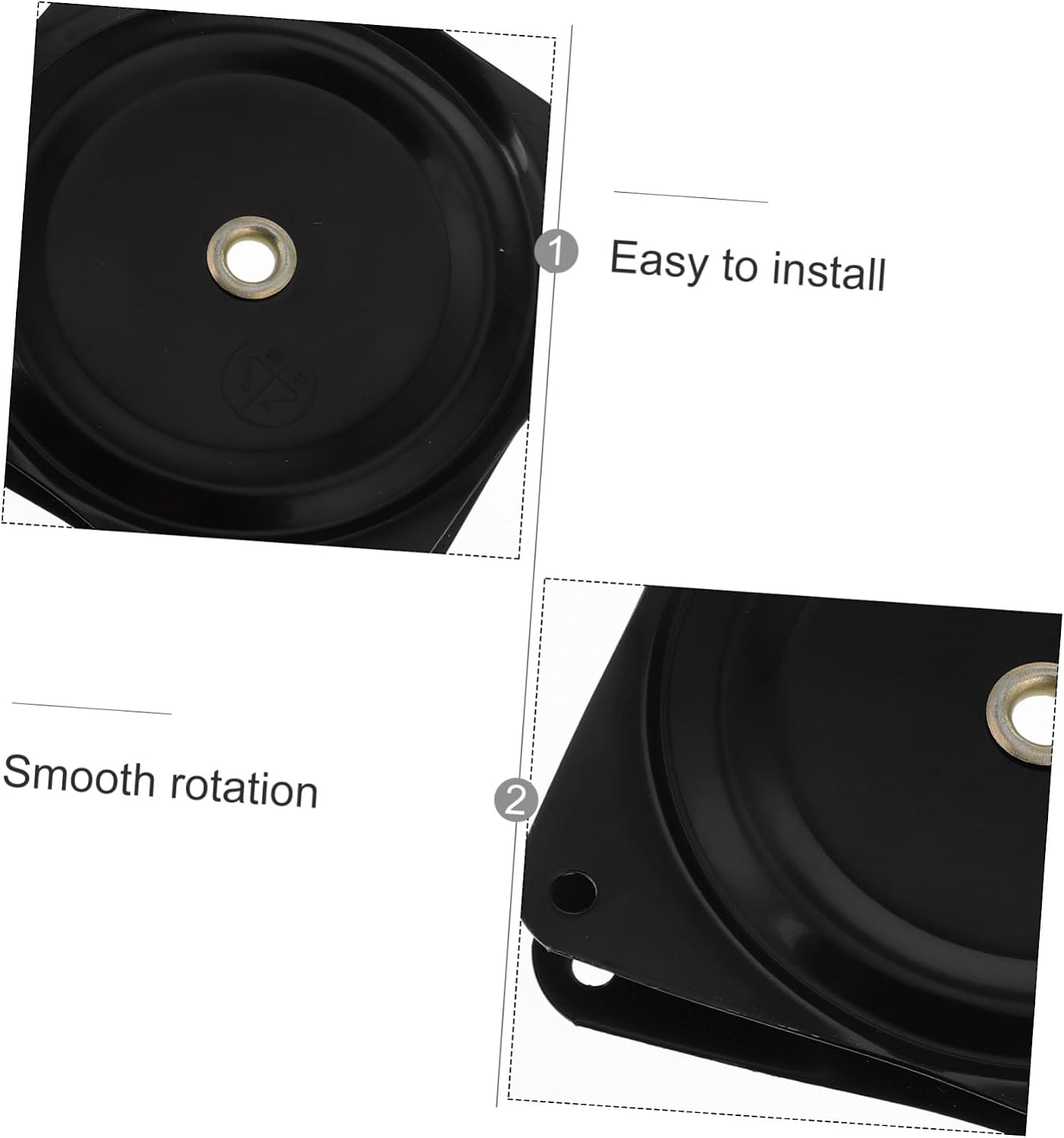 Heavy Duty Swivel Plate for Furniture Universal Replacement Base for Bar Stools Chairs and Tables for Home and Office Use