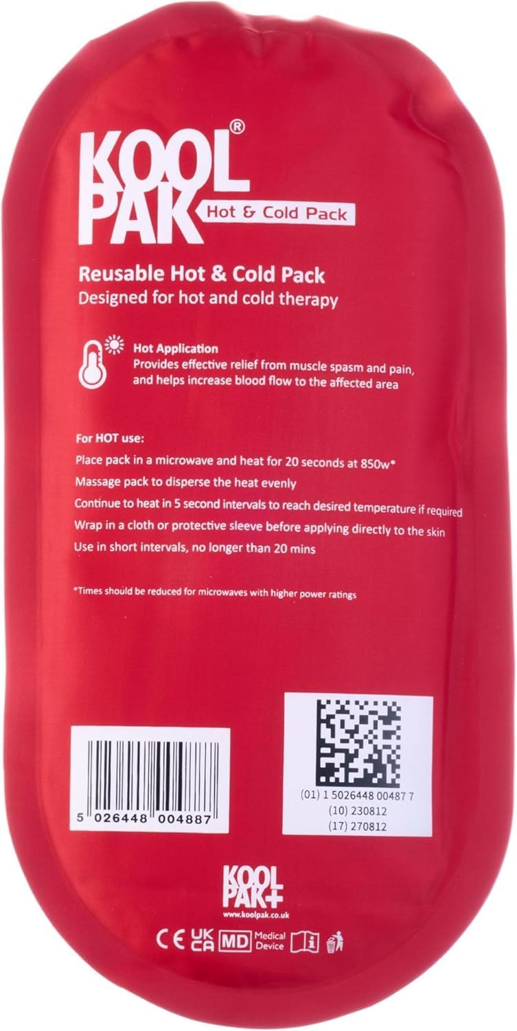 Luxury Hot & Cold Reusable Pack Oval - 12.5 x 25.5cm