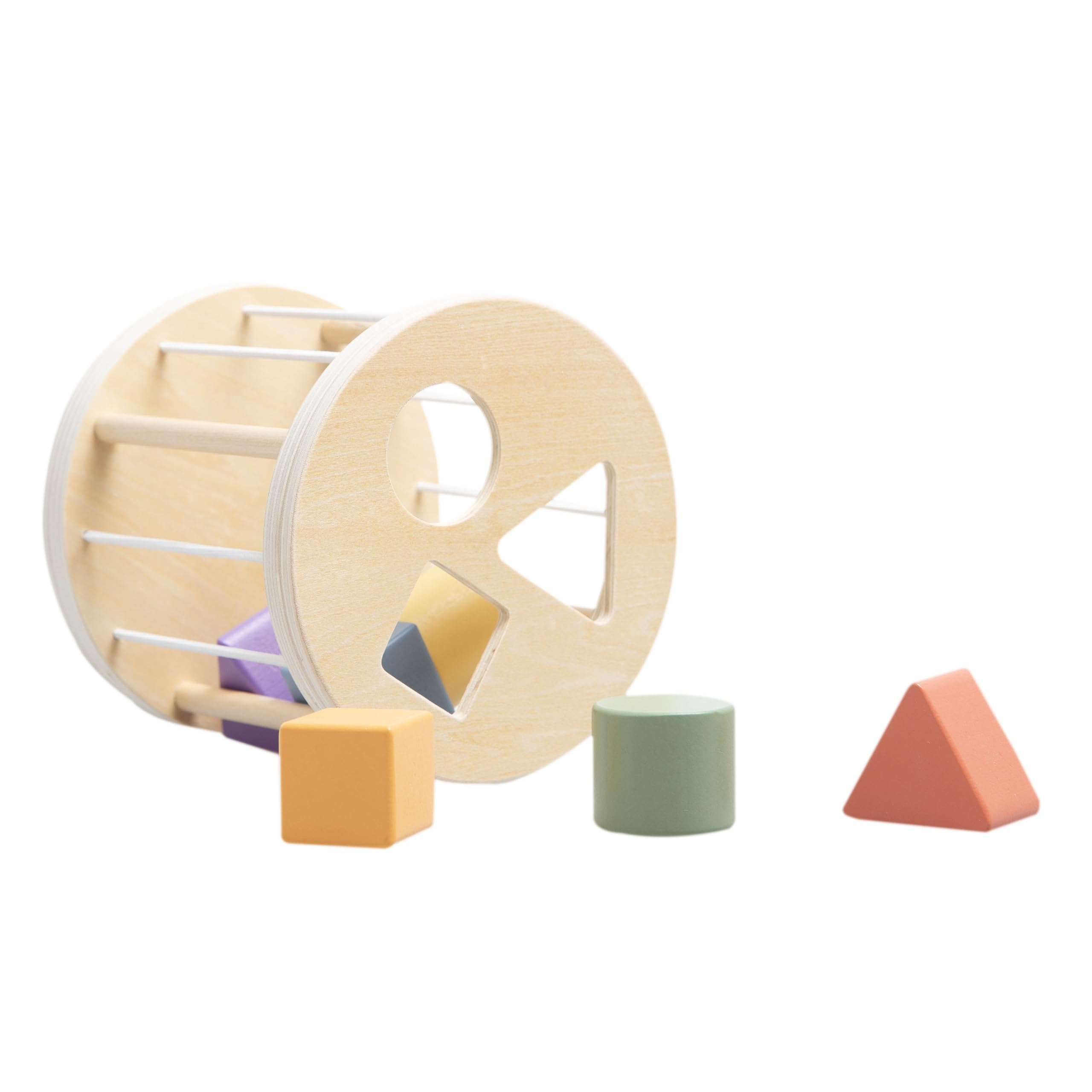 Pearhead Holzformsortierer Montessori-Lernspielzeug, pädagogischer Sortierwürfel aus Holz für Feinmotorik und frühe STEM-Fähigkeiten, ab 12 Monaten