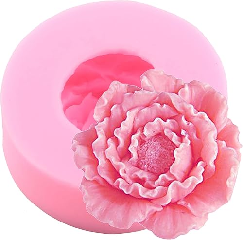 Vista 17 de Zixiang Molde de caramelo de flores de rosa, moldes de fondant de hojas, moldes de flores de peonía, moldes de silicona para azúcar, manualidades