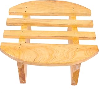 Cabilock Foot Stool Side Table Sauna Foot Stool Nursing Foot Stool Sauna Footstool Bath Leg Rest Foot Stool Bathing Floor Mat Wooden Step Stool Take a Bath Nursing Foot Rest
