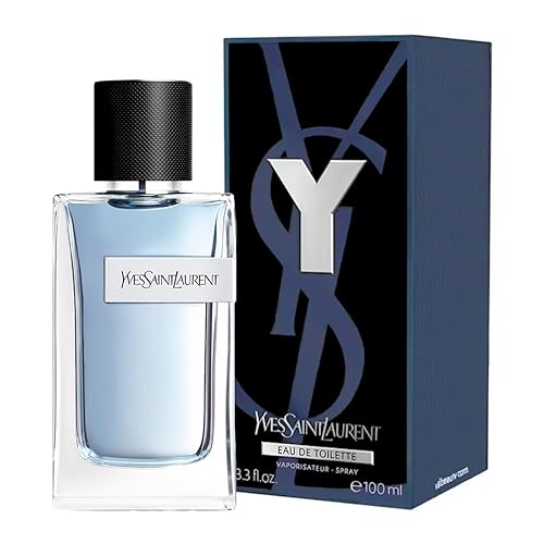 YVES SAINT LAURENT Y Eau De Toilette para Hombre, 3.4 fl oz/3.3 fl oz
