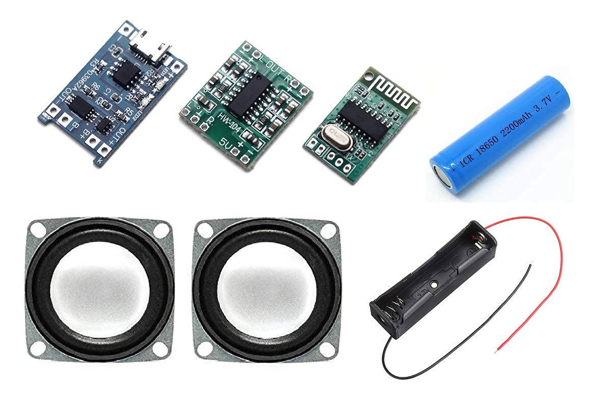 SP Combo of PAM8403 with Bluetooth Stereo Audio Receiver and Charger Module Micro USB 5V 1A Lithium Battery Charging Converter DIY Kit-image-4