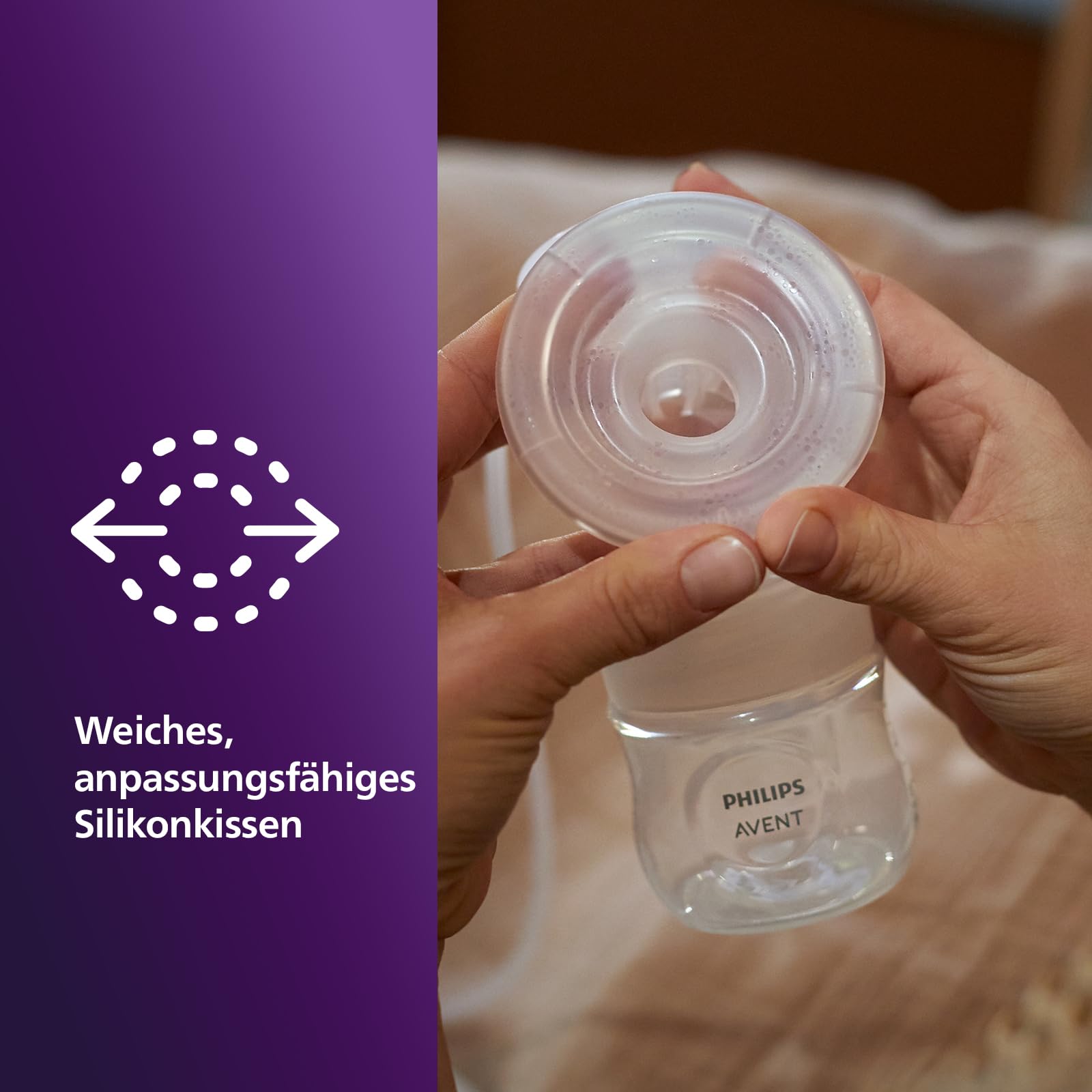 Philips AVENT Elektronische Einzelmilchpumpe Premium SCF396/31 mit Natural Motion Technologie, wiederaufladbarem Akku, Timer-Anzeige