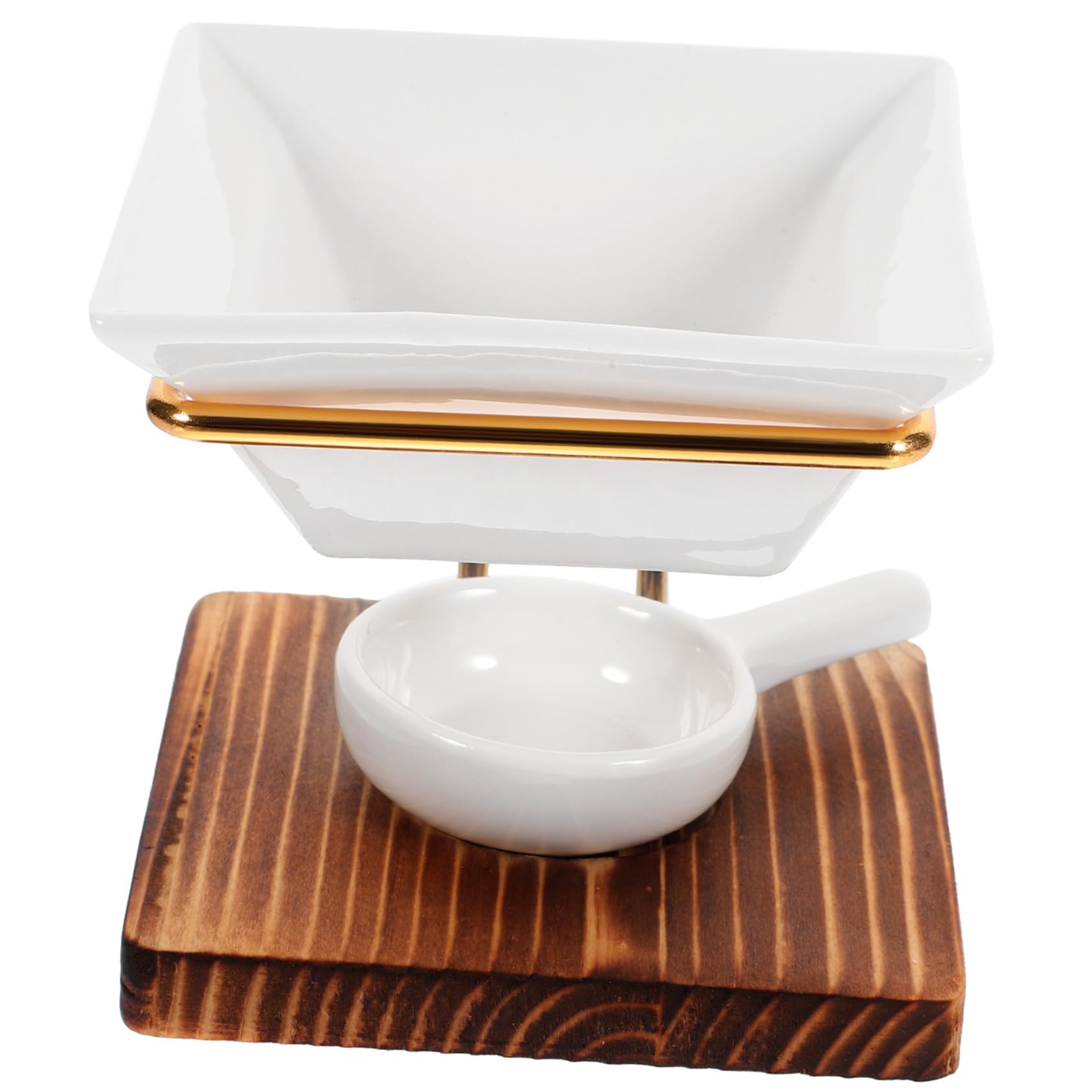 Brûleur huiles essentielles bois MAGICLULU pour bougie chauffe-plat