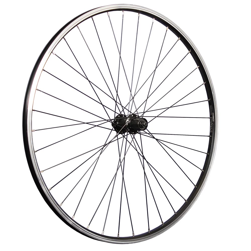 28 Zoll Hinterrad Hohlkammer Shimano Cues FH-QC300 7-11 Fach schwarz Disc