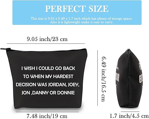 Miniatura 2 de Bolsa de cosméticos inspirada en la novedad I Love New Kids On Black Gift for Women, negro (Kid Black)