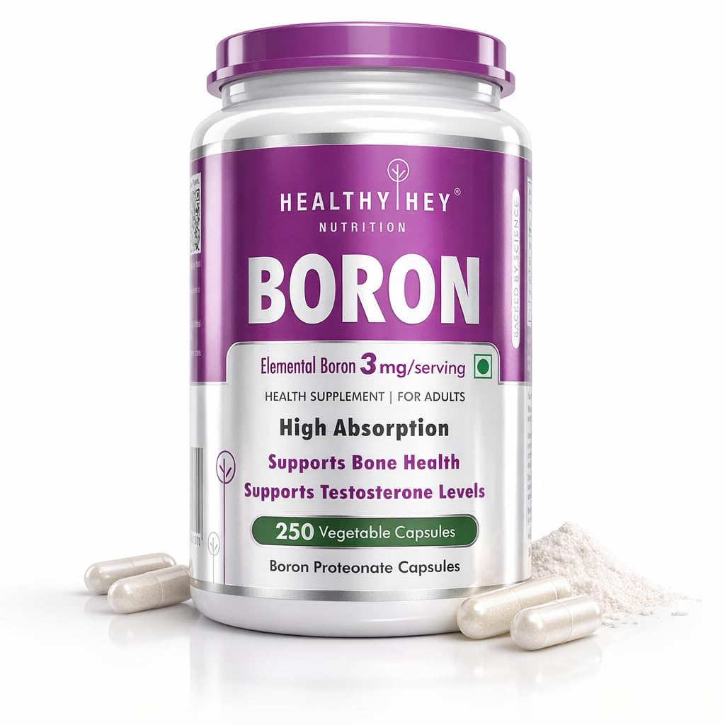 HealthyHey Nutrition Boron Advanced Chelated - 250 Veggie Capsules - Gluten Free, Non-GMO-image-33