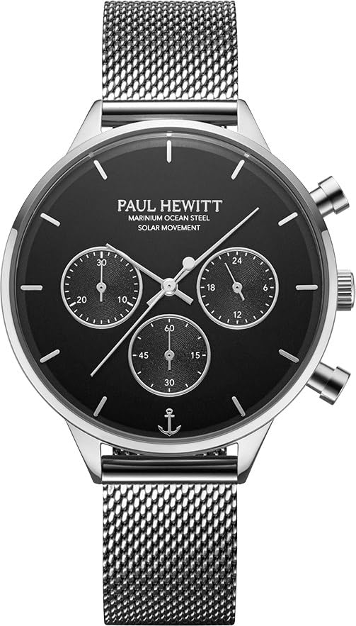 PAUL HEWITT Oceanpulse Chronograph|Small Seconds Analog Dial Color Black Womens Watch - PH-W-0308 (B0C85WV9S7) Amazon Price History, Amazon Price Tracker