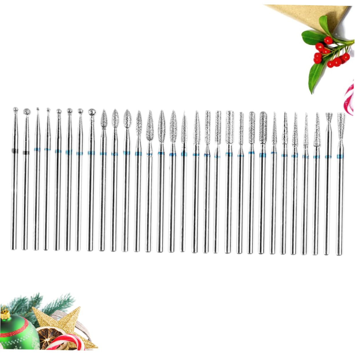 FRCOLOR 90piezas Brocas De Manicura Metálicas Para Taladro De Uñas Herramientas Portátiles Para Limpieza De Cutículas y Pulido De Uñas Para Salones y Uso Personal