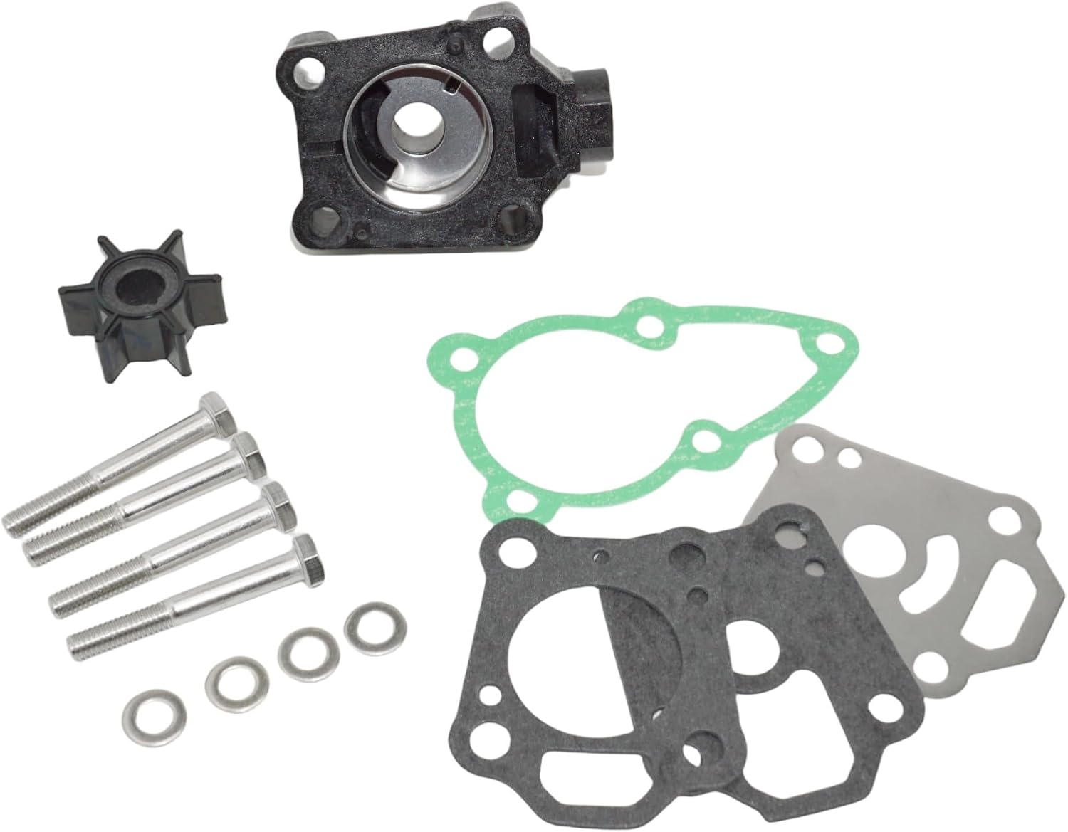 Boat Marine 369-87322-0 Water Pump Impeller Repair Kit with Housing for Tohatsu Nissan Outboard 4 5 6 HP NSF4 MFS4 NS5B M5B NSF5 MFS5 NSF6 MFS6 Models Replace 369873220M 369873222M