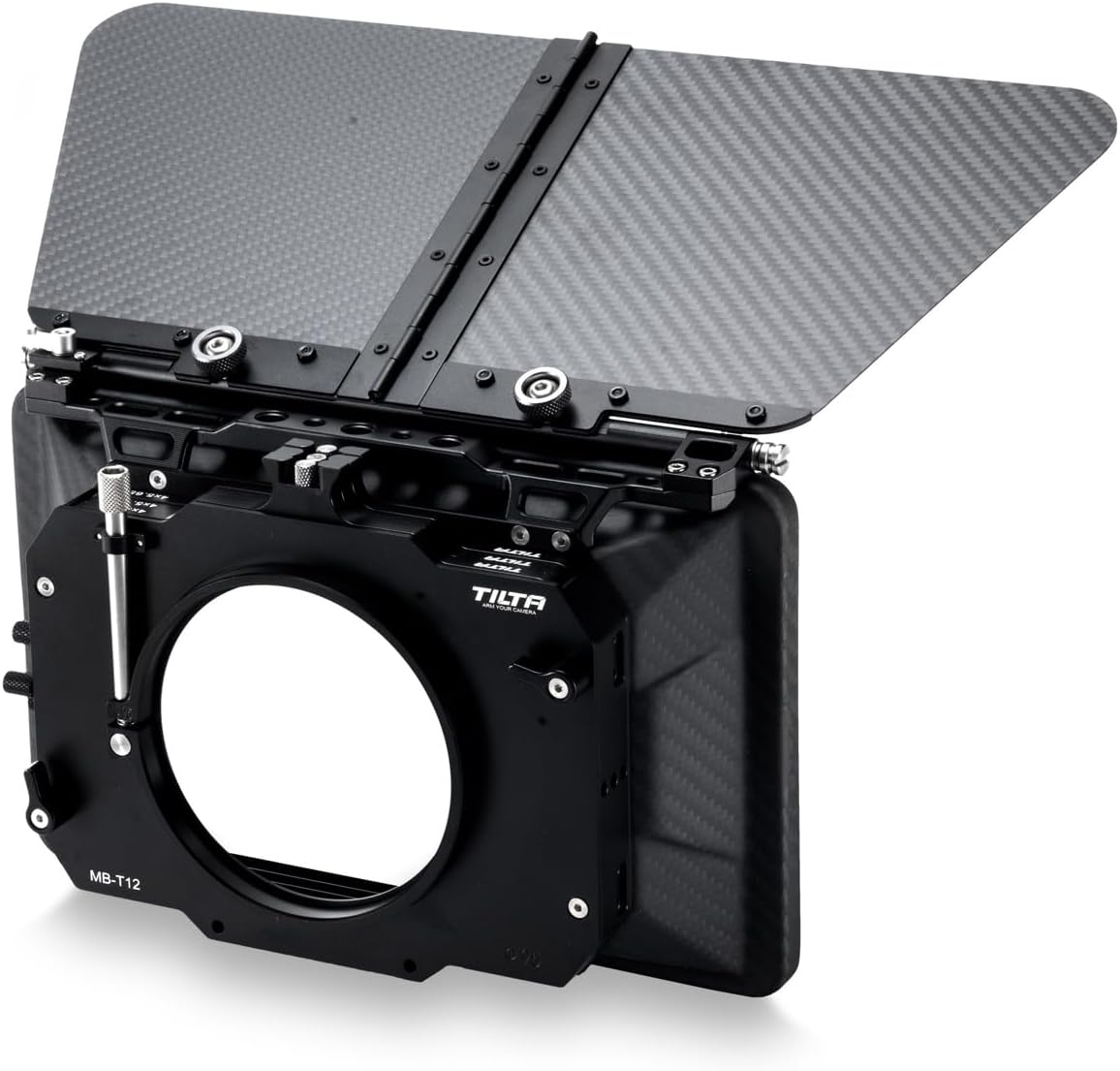Tilta MB-T12 3-Stage 4x5.65" Carbon Fiber Clamp On Matte Box with Single 95mm Back