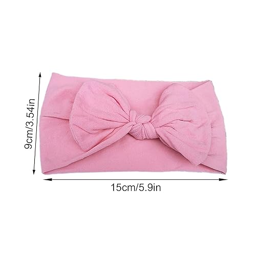 Miniatura 3 de Banda de pelo de nylon suave del bebé lazos suaves diademas elásticas suaves para bebés niños pequeños multicolor
