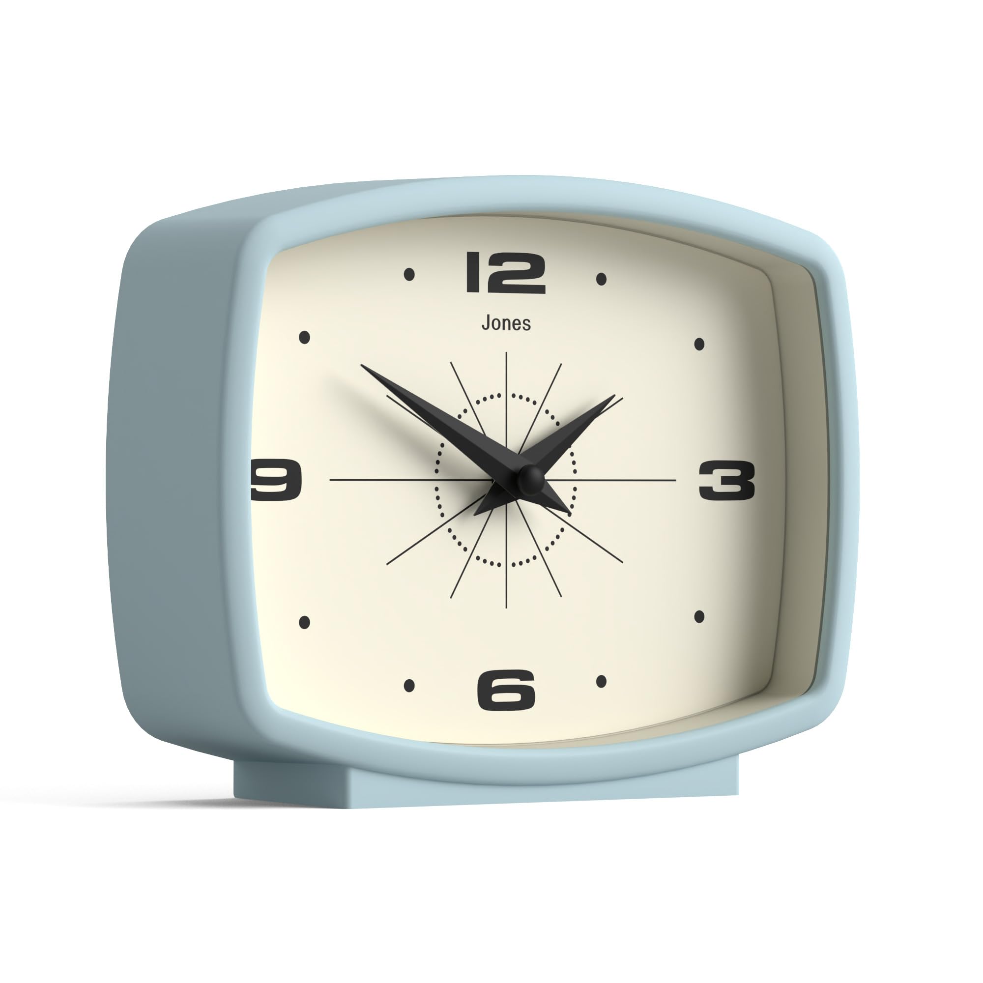 Jones Clocks® Film desk clock, Blue, 13.5 cm x 17.5 cm x 4.5 cm - Image 2
