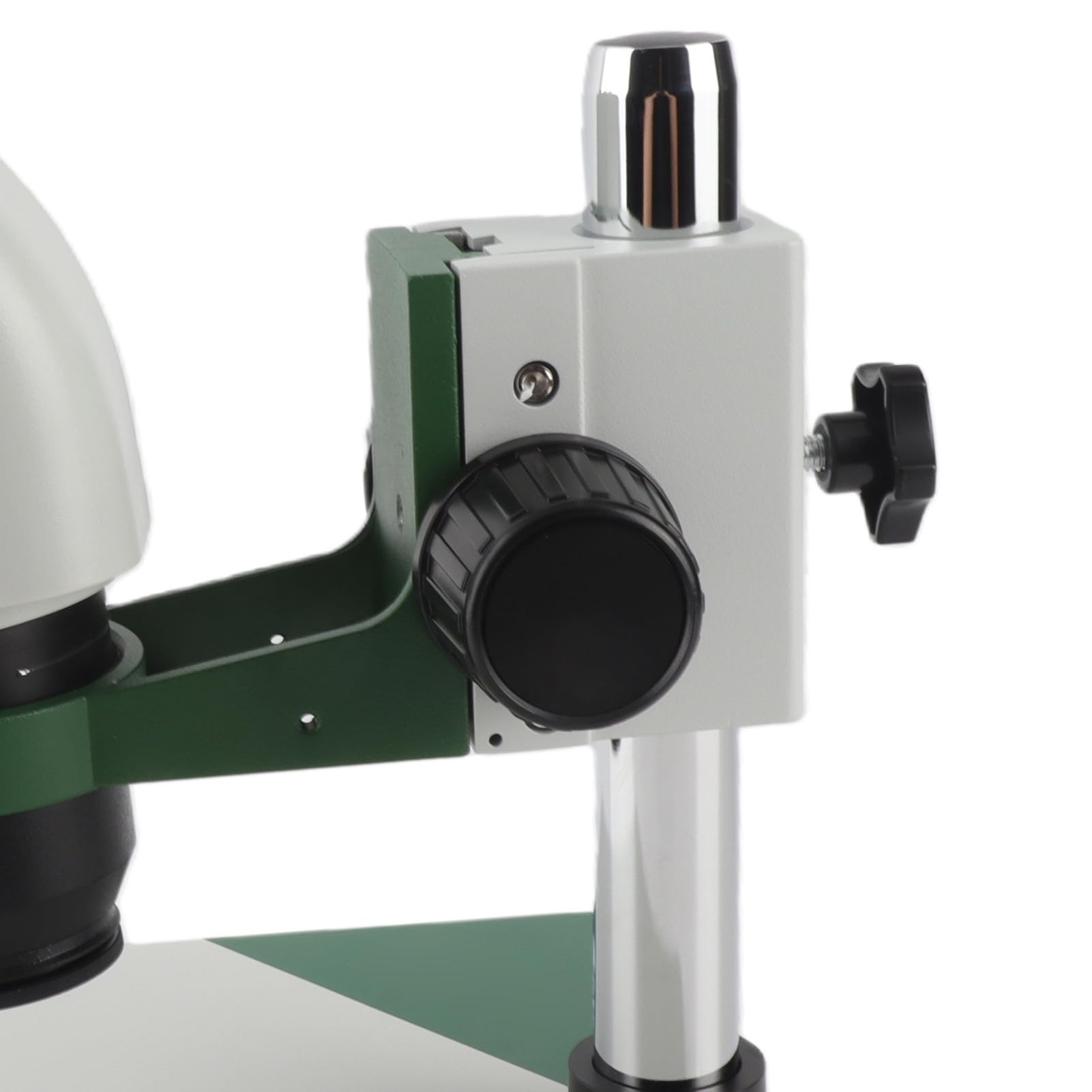 FTVOGUE Microscopio Compuesto Binocular, Microscopio Profesional de Aleación de Aluminio con Zoom Continuo de 6,5X a 65X, Enfoque de Ajuste Fino, Distancia de Trabajo de 110 Mm para Reparación de