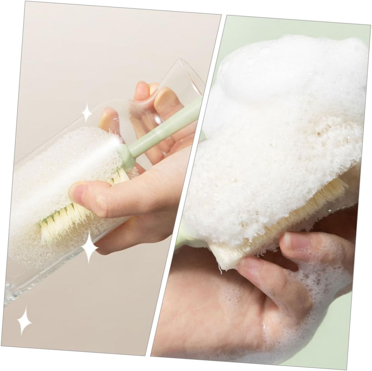 CALLARON 9pcs Handle Bottle Cleaning Brush Multi-use Cup Scrubber for Water Bottles and Mugs Easy to Clean Design