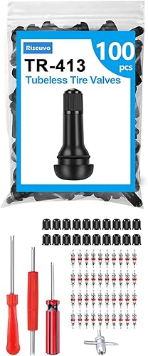 Riseuvo - Herramienta de extracción de vástago de válvula, 40 núcleos de válvula, herramienta de válvula de 4 vías, herramienta de extracción de