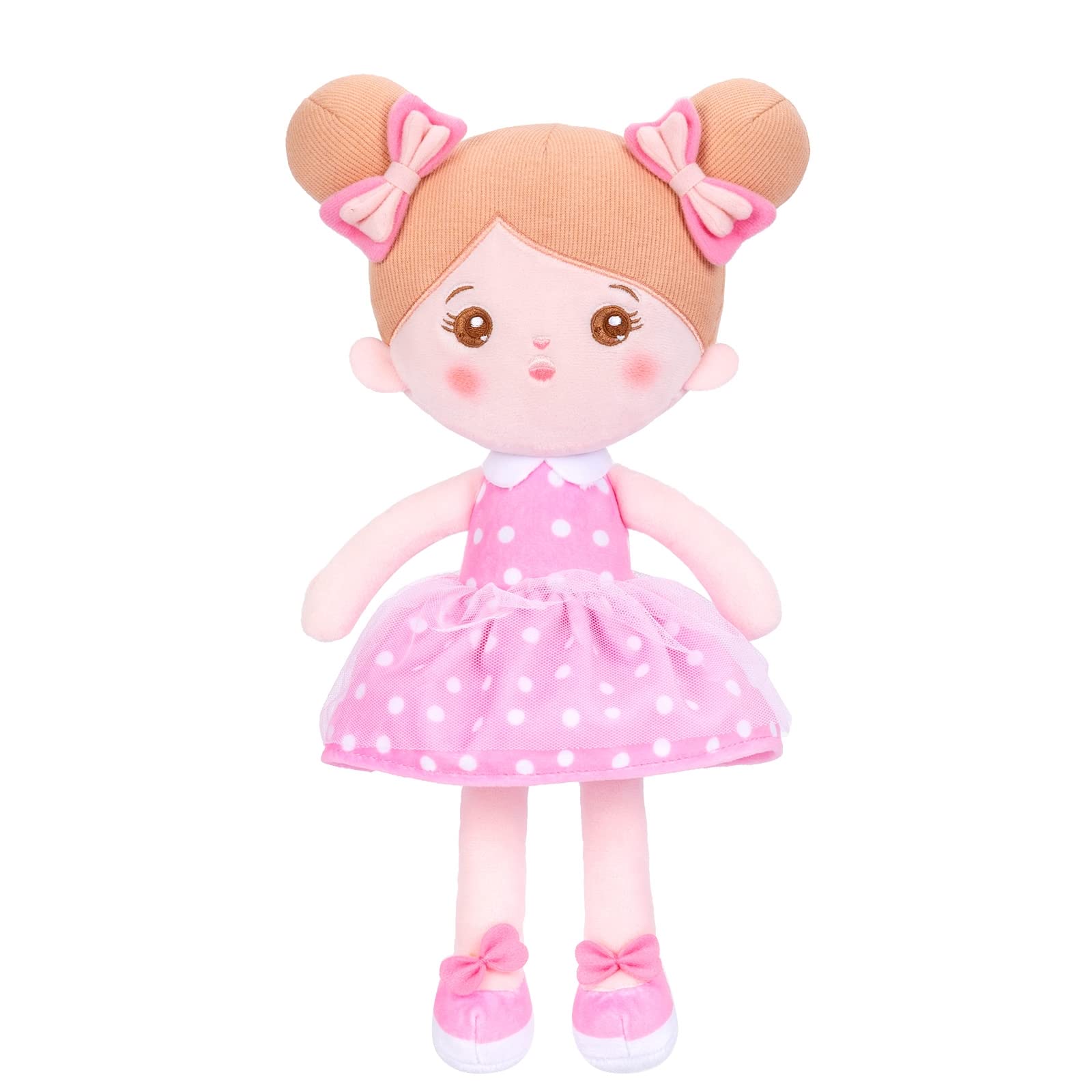 OUOZZZ Muñecas de Trapo para Bebé con Ropa de Tulipán Rosa y Pelo Rubio, Mini Muñeca de Peluche Suave Juguete, Regalo para Niños 3+ Años, 25cm — view 10