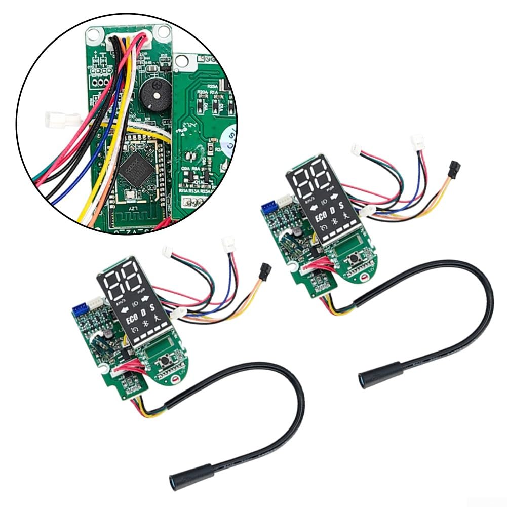 DAZZLEEX Scooter elettrico Display LED Cruscotto PCB Control Board con Schermo Luminoso Pannello in Alluminio per Ninebot Max G2 Kickscooter
