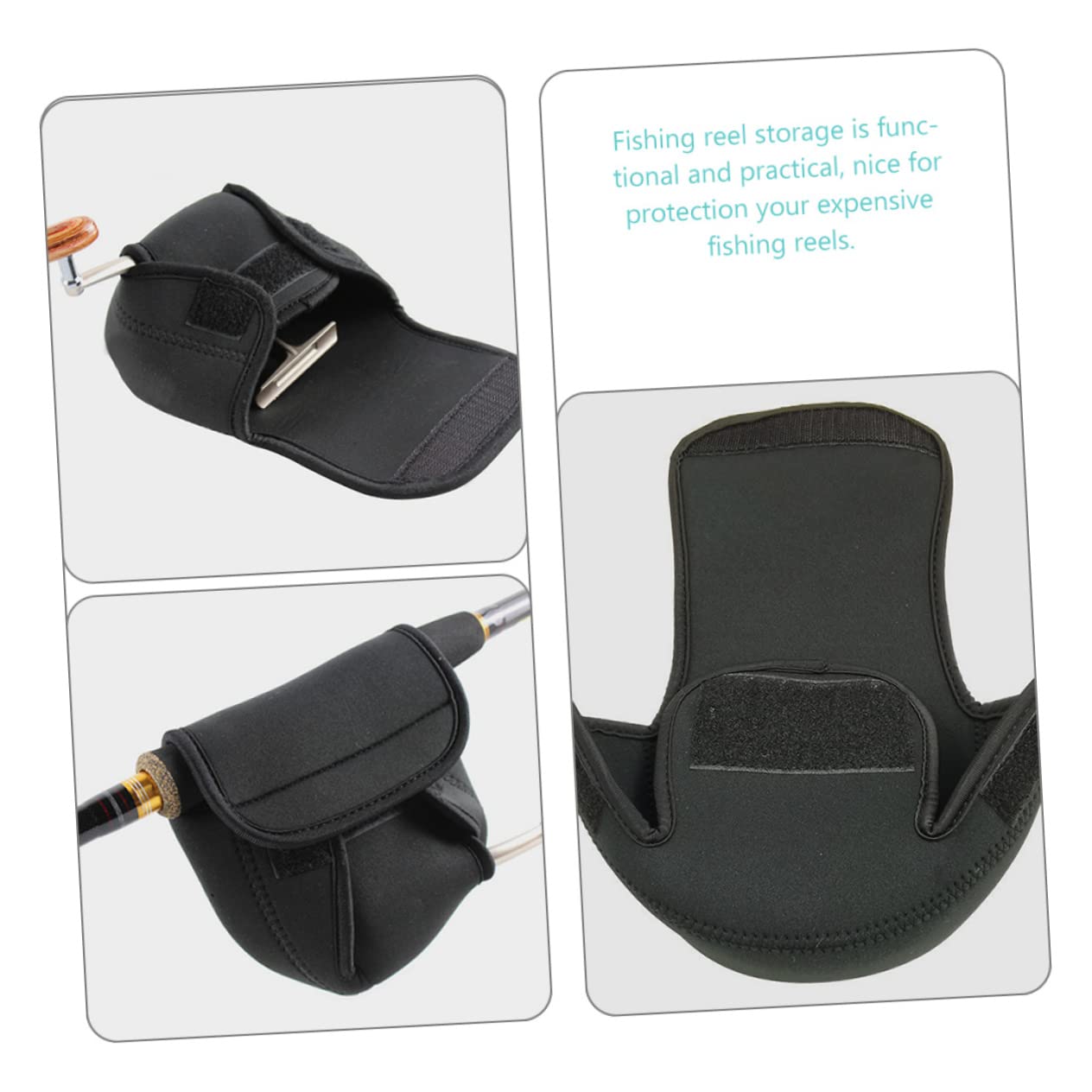 SUPVOX 5piezas Funda Protectora Para Carrete De Pesca Cubierta Resistente y Ligera Para Almacenamiento y Transporte De Carretes De Pesca Accesorio Para Amantes Aire