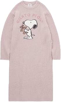 新品未使用タグ付き　ジェラートピケ スヌーピー ボーダー ジャガード ワンピース ジェラートピケ PEANUTS ジャガードワンピース SNOOPYスヌーピー