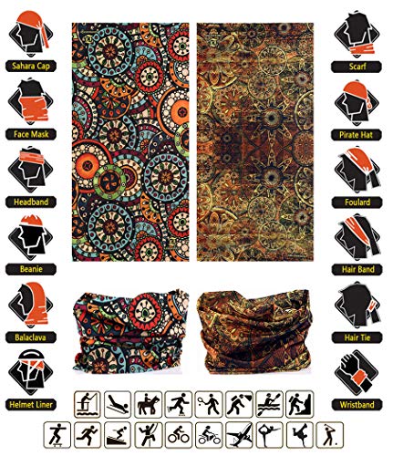 Vancrown PT-52747 Head Wrap Headband Headwear Neck Gaiter Face Mask Magic Scarf Balaclava Bandana thumb #3
