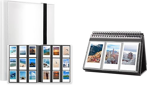 Paquete de 2 álbumes de fotos para Fujifilm Instax Mini LiPlay 11 90 70 50S 26 25 9 8+ 8 7S / Mini Link SP-1 Impresora, Polaroid Snap SnapTouch