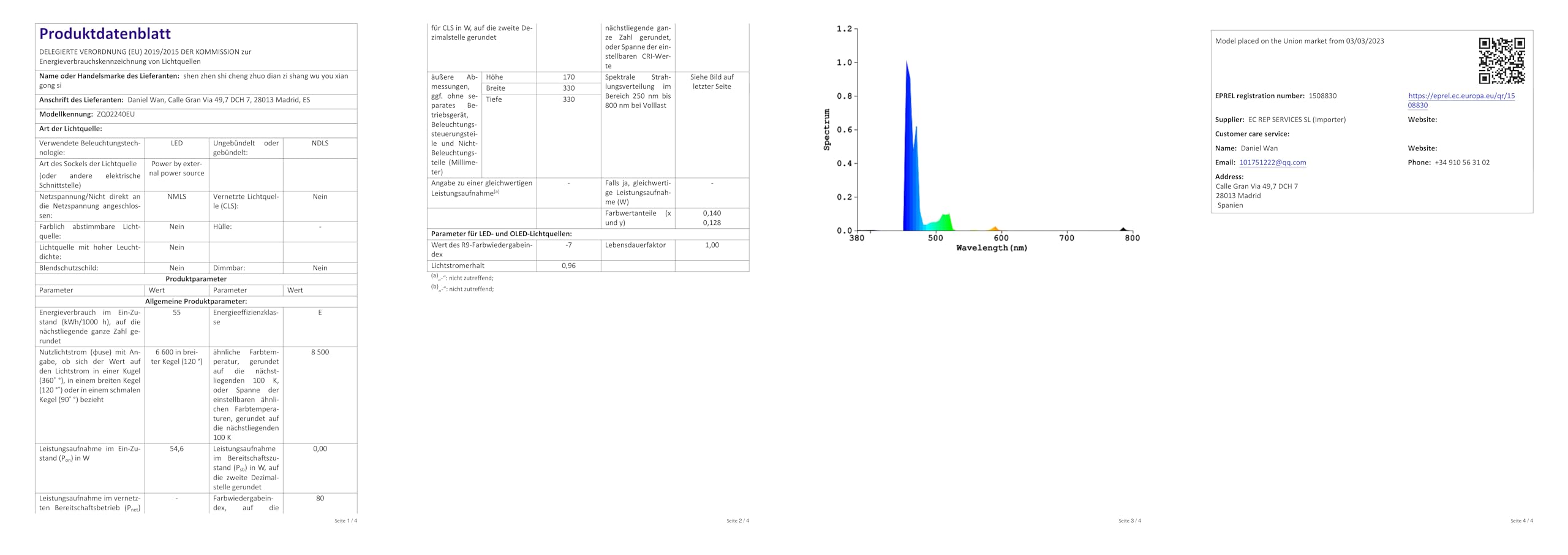 4x 300W Moving Head LED Beam Bühnenlicht - DMX Steuerung Für Party & Events