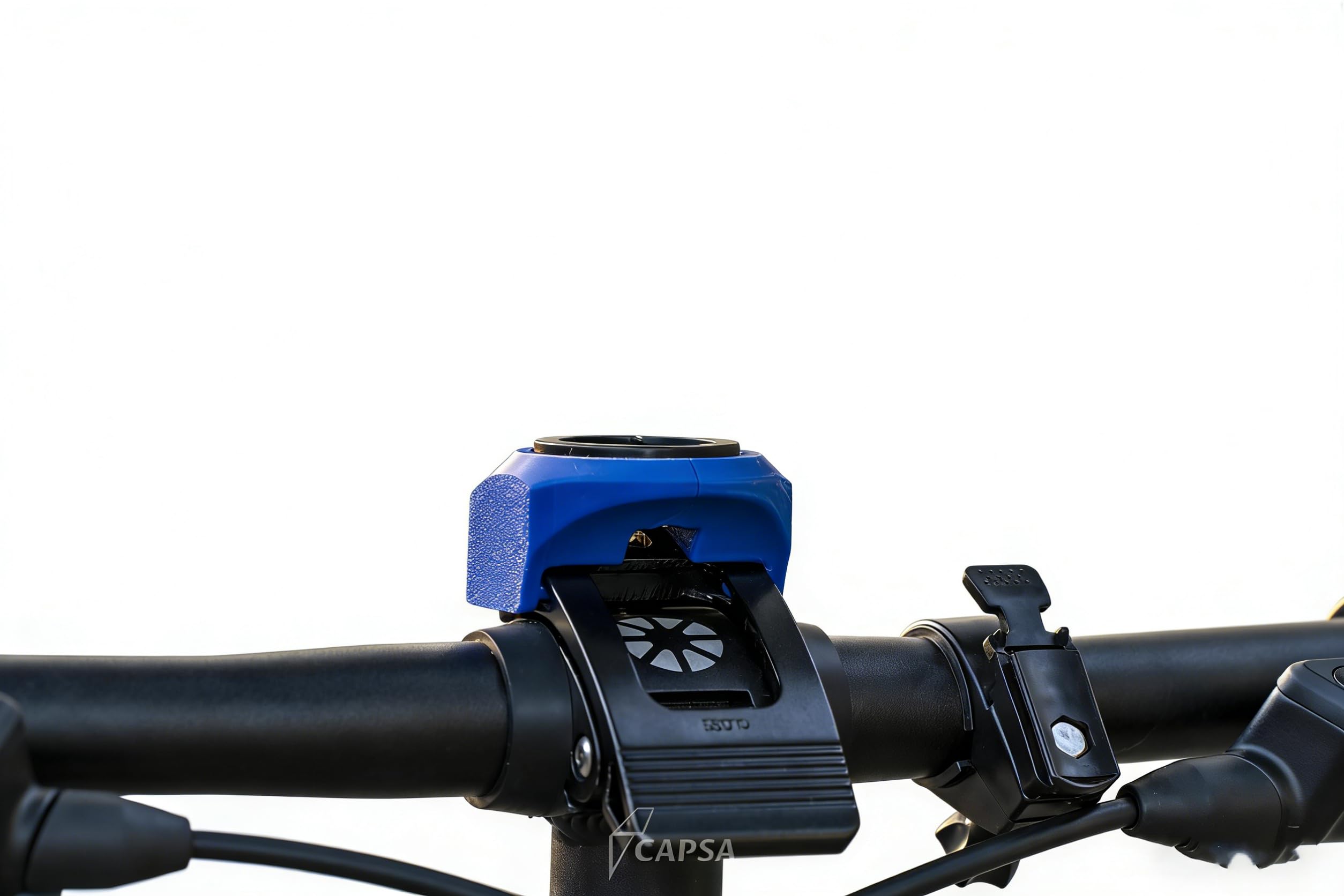 Macamolly Bicycle Computer Mount - Centred Out Front Handlebar Mount for Garmin, Wahoo, Magene, iGPS & More, Blue — image 1