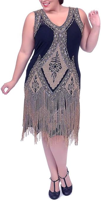 flapper dress plus size amazon