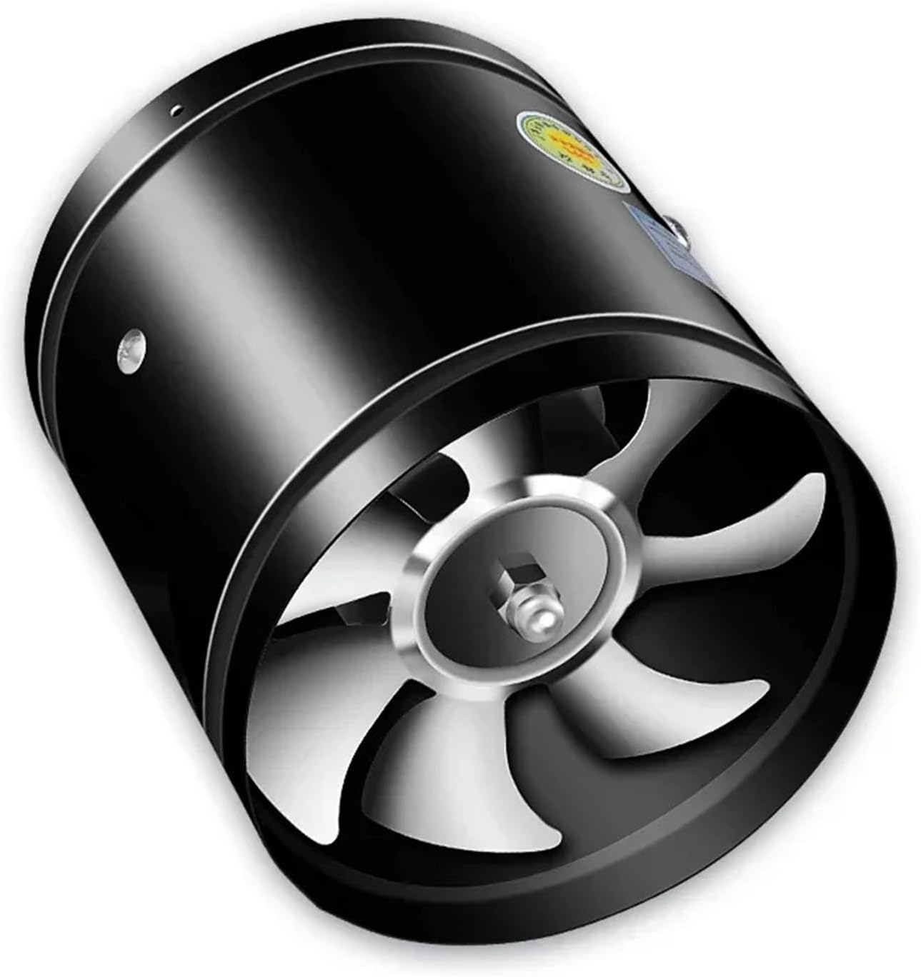 Ventilation Fan, 10/12inch Duct Fan Air Ventilator Metal Pipe Ventilation Exhaust Extractor Kitchen Wall Powerful Booster Industrial for Vent Bathroom, Kitchen(12inch 125W)