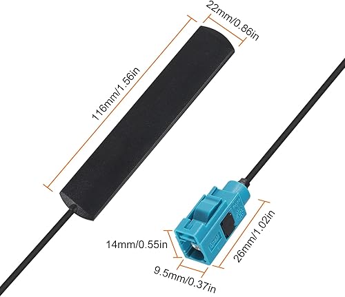 Miniatura 3 de Vehículo 4G LTE celular WiFi Bluetooth 2.4GHz Antena oculta Fakra Z Antena femenina para vehículo SUV coche estéreo Carplay TCU Telemática Seguridad