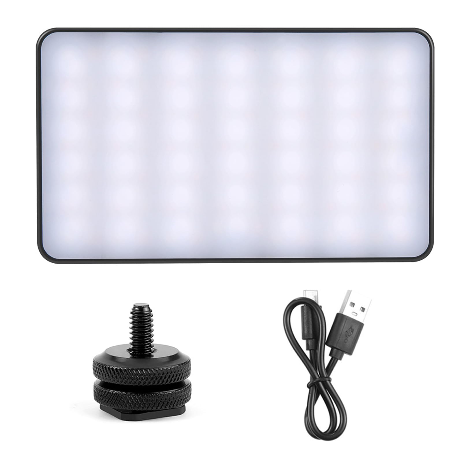 Angoli regolabili Ricaricabile Luce Della Macchina Fotografica A LED Portatile Portatile Luce per Live Streaming Video Luce di Riempimento LED