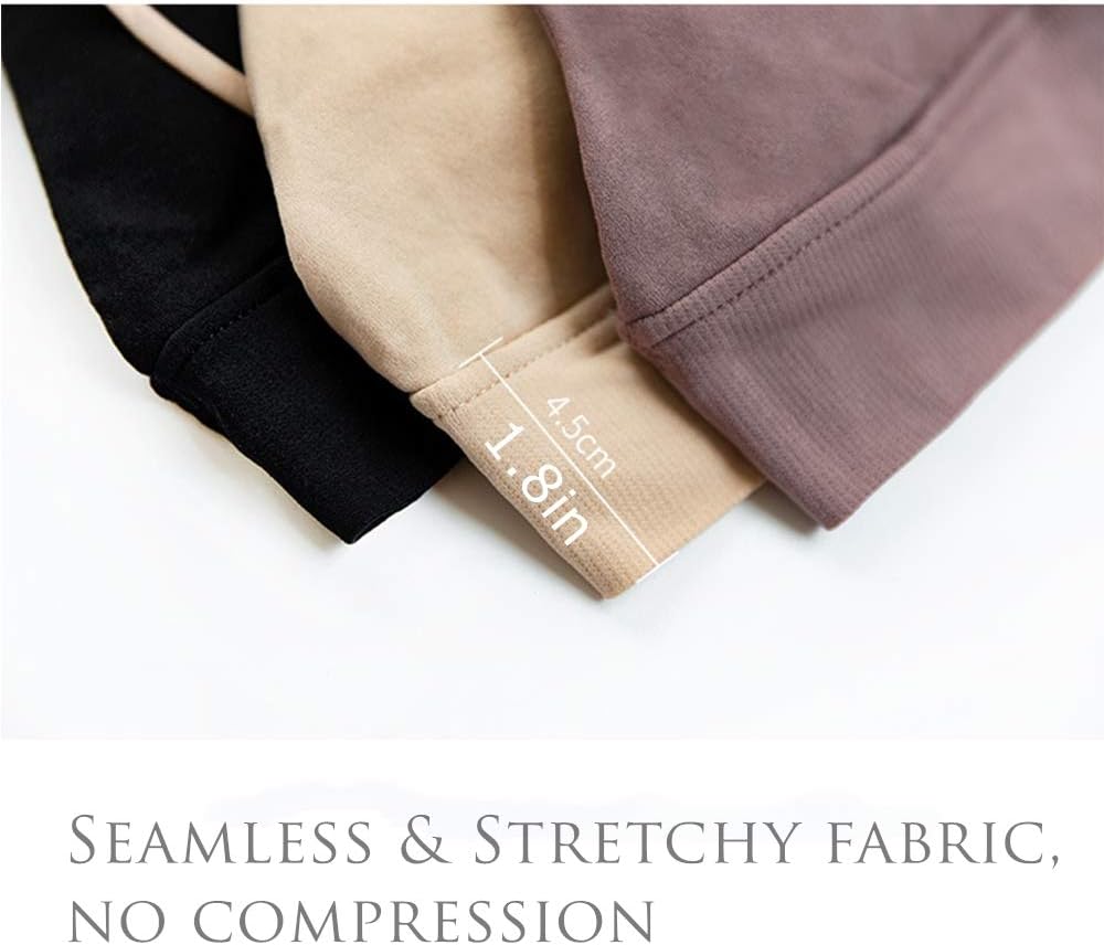 INIBUD Bralette for Women Triangle Cups Removable Padded Wire Free Pull On Closure - Image 8