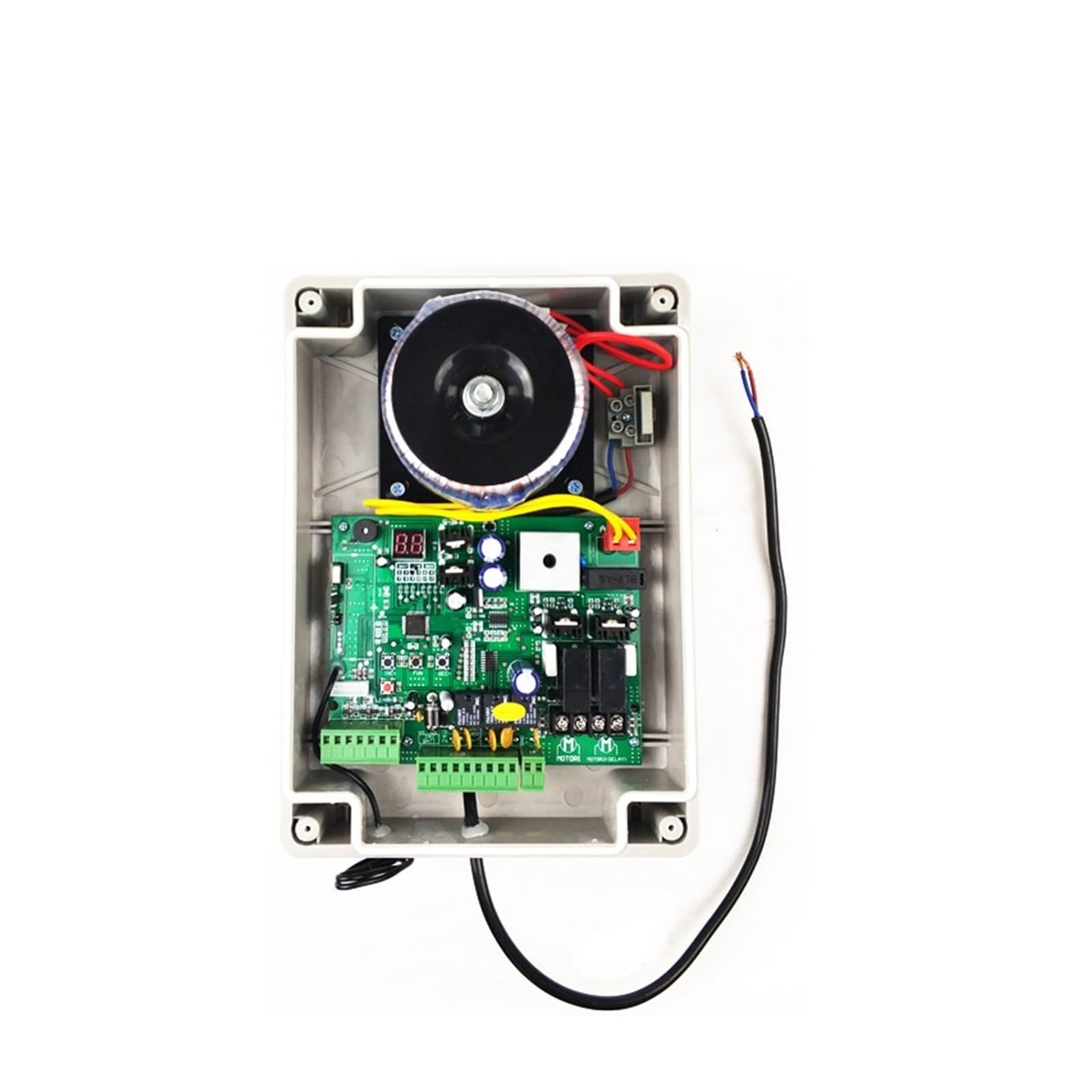 Ouvre-porte coulissant automatique, Ouvre-porte battante DC24V, unité de commande de moteur, contrôleur PCB, Circuit imprimé, carte électronique Kit système de sécurité pour portail coulissant(2 Remot