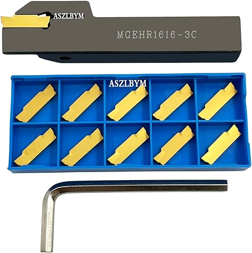 Miniatura 23 de Soporte de herramienta de ranurado para torno MGEHR1616-2.5 con 11 piezas MGMN250-M insertos de ranurado de carburo indexables