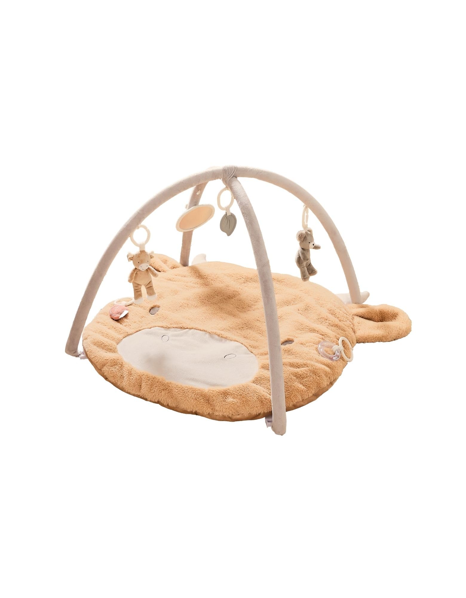 Tapis d'Éveil Bébé Veloudoux Fluffy la Vache - Activités Sensorielles et Motricité