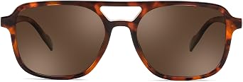 FEISEDY Polarised Sunglasses for Women, UV400 Protection Vintage Square Shades for Driving B4174